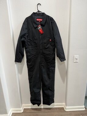 Black Firestone Men's Cargo Coverall Pants size large